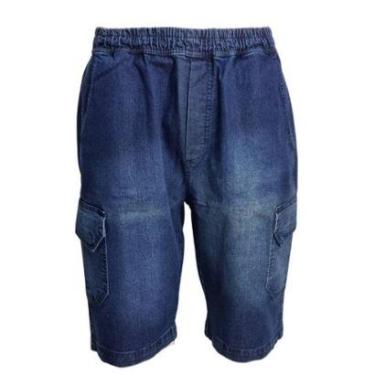 Imagem de Bermuda Masculina Jeans Com Elástico Lottus Plus Size-Masculino