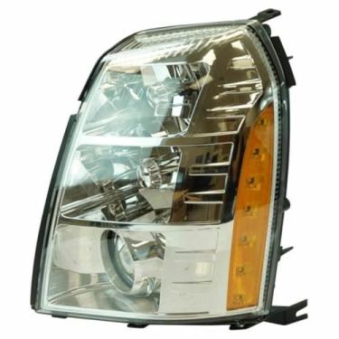 Imagem de Lâmpada esquerda direita LED luz diurna frontal LED conjunto de farol lâmpada de canto ampla compatível com Escalade 2007-2014 25897648 (esquerda)