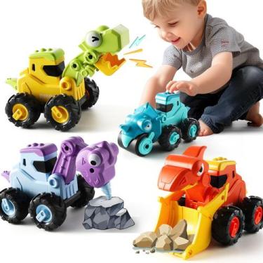 Imagem de Toy Car Weebay Inertia Animal para crianças de 1 a 3 anos com 4 carros