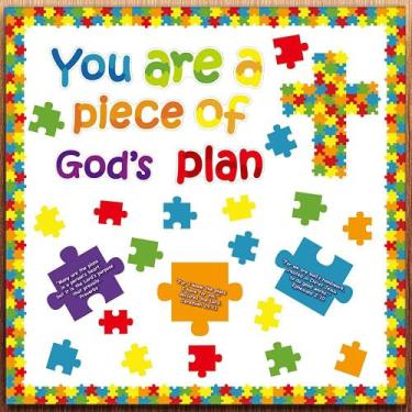 Imagem de Peça de quadro de avisos Christian Gods Plan VBS Sunday School - chiaz