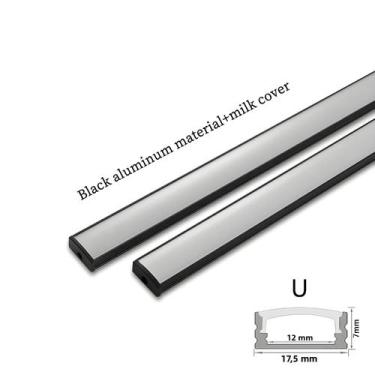 Imagem de Perfil De Alumínio LED Em Forma De U/V Para Suporte De Lâmpada De Barr