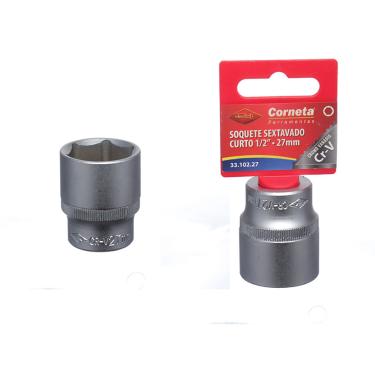 Imagem de Soquete Sextavado Curto 1/2 27Mm Corneta
