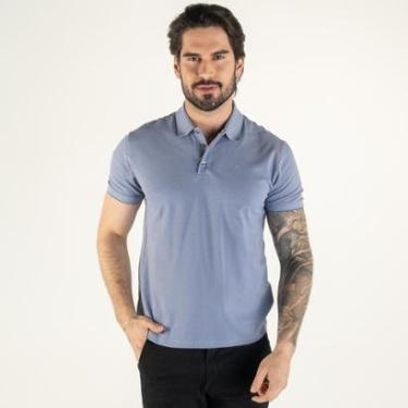 Imagem de Camisa Polo Ellus Frisos Roxo Claro-Masculino