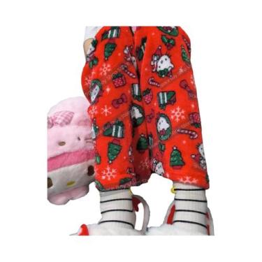 Imagem de Calça de Pijama Feminina Kawaii Hello Kitty - Lã Dupla, Elástica e Mac