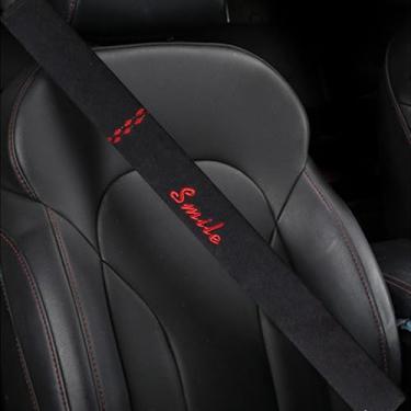 Imagem de UINSUE Capa de cinto de segurança de carro extralonga confortável e alivia o estresse, durável e confortável, almofada de ombro para cinto de segurança melhora seu conforto e segurança ao dirigir