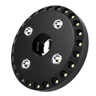 Imagem de Luzes de guarda-chuva disco para iluminação praia acampamento barraca mercado noturno com gancho na parte trás