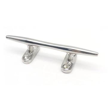 Imagem de Acessórios para navio 1x grampo de base oca de barco resistente de aço inoxidável 12,7 cm com acabamento espelhado alto grampos de base marinha para iate acessórios marítimos ferragens marítimas