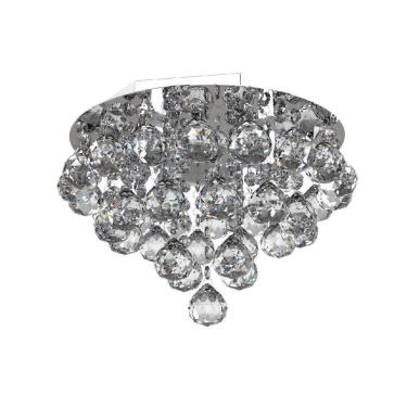 Imagem de Plafon Lustre De Cristal  30Cm   Estar Living Hall