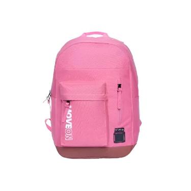 Imagem de Mochila Unissex Juvenil Cores Escolar Passeio Viagem Cor:rosa