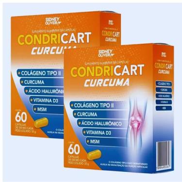 Imagem de Kit 2 Unidades Condricart Colágeno Tipo 2 vitamina D com 60 Cápsulas c