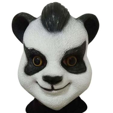 Imagem de Máscara de cosplay Panda Shenwu Latex, adereços de fantasia facial - y