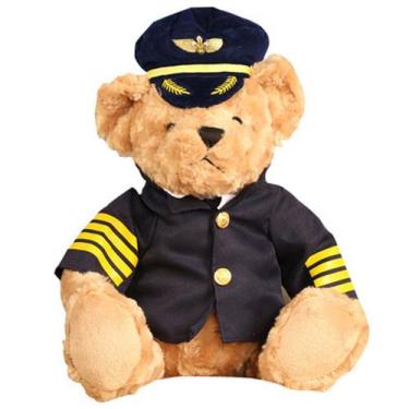 Imagem de Boneca de brinquedo de pelúcia Uniform Bear 40 cm com enchimento de se