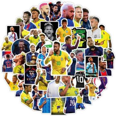 Imagem de Pacote de adesivos Neymars Football Star à prova d'água, 50 unidades -