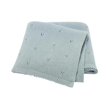 Imagem de Cobertores De Algodão Super Macios Para Bebês 90x70cm, Mantas De Tricô