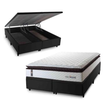 Imagem de Cama Box Baú San Diego Espuma D33 193x203 Branco King House