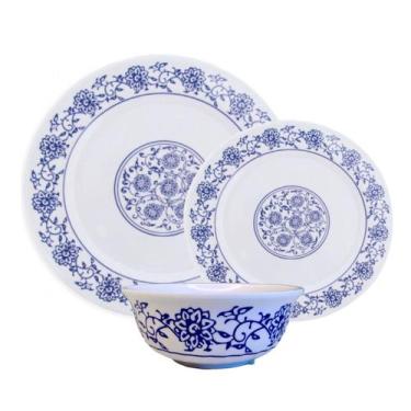 Imagem de Aparelho De Jantar 3 Peças Melamina Decorada Jogo Completo - Fx