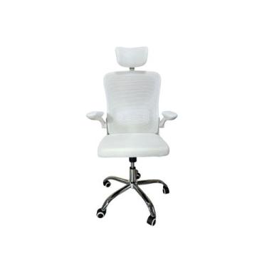 Imagem de Cadeira Escritório Ergonômica Com Encosto de Cabeça Regulável SLO-124-