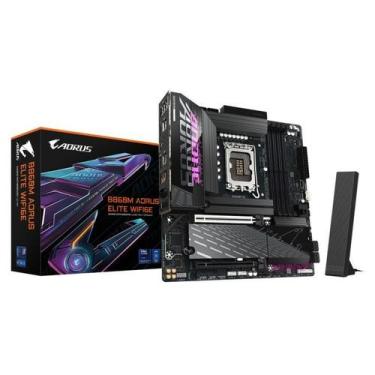 Imagem de Placa Mãe Gigabyte B860M AORUS ELITE WIFI6E LGA 1851 4xDDR5 Intel B860
