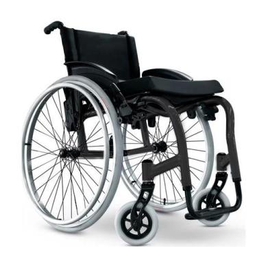 Imagem de Cadeira de Rodas Monobloco Dobrável Star Lite Alumínio Ortobras, 42cm,