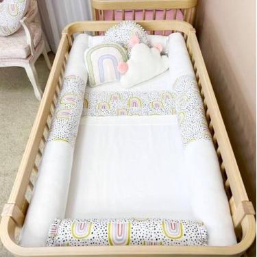 Imagem de Kit de Berço Rolinhos 10 peças Felice Arco Íris - Biramar Baby