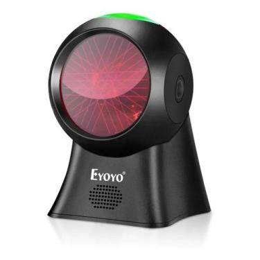 Imagem de Leitor Código Barras Fixo Eyoyo Ey-7100 Usb/rs-232 1d Preto Bluetooth 