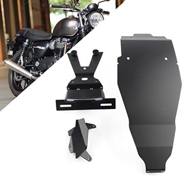 Imagem de FINMOKAL Para Street Twin 900 2016-21 Suporte De Placa De Led Luz Traseira Lâmpada Sinalizadora