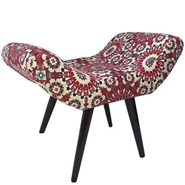 Imagem de Puff Decorativo Elegance Impermeável Zeliige Vermelho