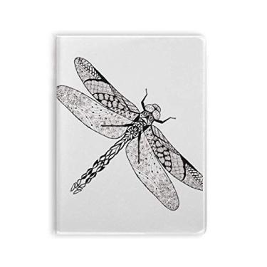 Imagem de Caderno de desenho de animal libélula capa de chiclete diário capa macia