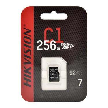 Imagem de HITOSINO Cartão de memória ultra micro SDXC de 256 GB com adaptador - até 92 MB/s, armazenamento expandido para câmera de segurança, GoPro, smartphone, tablet, is-TF-C1(S)-256G-OD