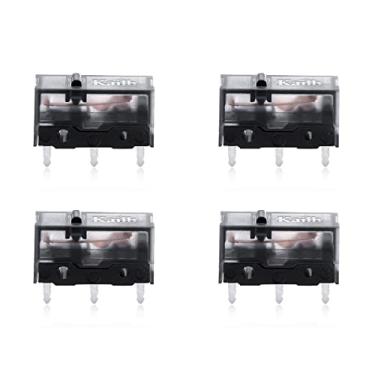 Imagem de Pacote com 4 microinterruptores compatíveis com Razer Logitech Apple SteelSeries MS Mouse (4 peças Kailh GM 8.0)