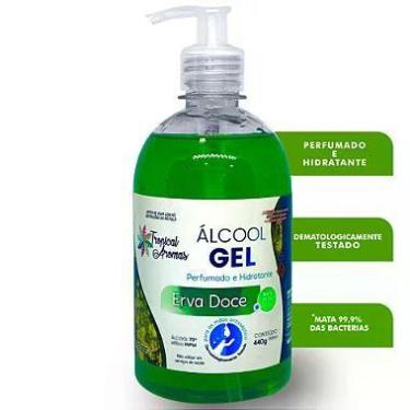 Imagem de Álcool em Gel Perfumado Erva Doce 440gr - Tropical Aromas