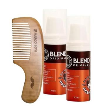 Imagem de Kit 2 Blend Barba De Respeito 30 Ml 2 meses e Pente De Barba