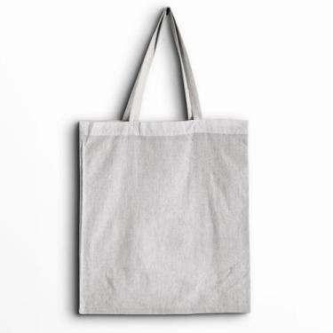 Imagem de Ecobag Lisa Algodão Cru Bolsa Sacola Ecológica Grande 40x35 - Rec Stor