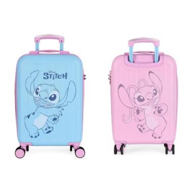 Imagem de Mala de Bordo Stitch e Angel Dupla Face MF10482SC0200 Luxcel