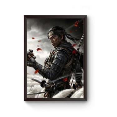 Imagem de Quadro Game Ghost Of Tsushima Poster Moldurado - Fanarte