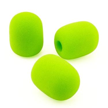 Imagem de LEFXMOPHY Capa para microfone HyperX Substituição para HyperX Cloud 2 / Alpha/Alpha S/Mix/Core Gaming Headphone/Cloud Chat Headset Mic Pop Filter, 3-Pack Green Color Hyper X Windscreen Covers
