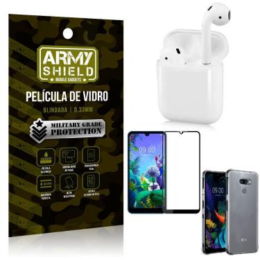 Imagem de Fone Bluetooth LY-122 LG K12 Max + Capinha Anti Impacto + Película 3D - Armyshield