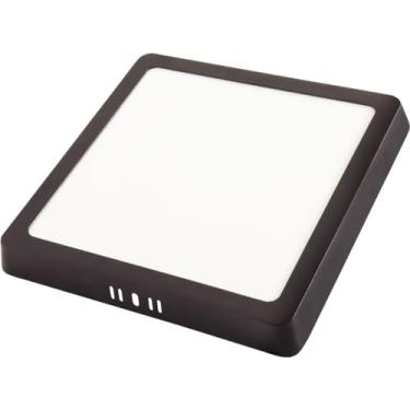 Imagem de Tramontina Plafon Fita LED Quadrado de Sobrepor Preto 18 W 4000 K 1250 lm Luz Neutra