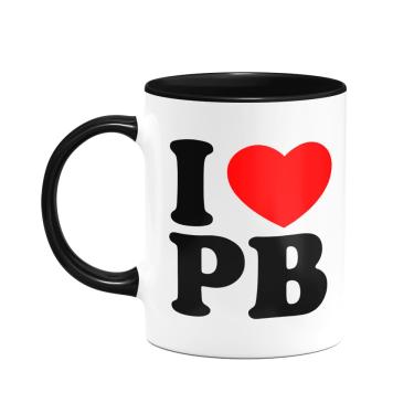 Imagem de Caneca I Love PB - Paraíba - 325ml - B-black