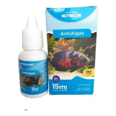 Imagem de Antialgas Para Aquário Aquarismo Nutricon 15ml