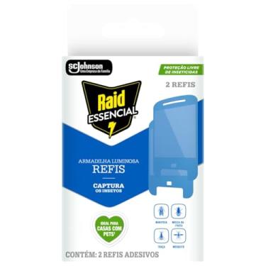 Imagem de Raid Armadilha Luminosa, 2 Refis Adesivos