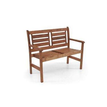 Imagem de Banco 02 Lugares com Encosto e Braços - Madebal, Jatobá