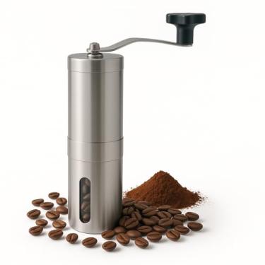 Imagem de Moedor de Café Manual em Aço Inoxidável Portátil Ajustável Moagem Fina e Grossa