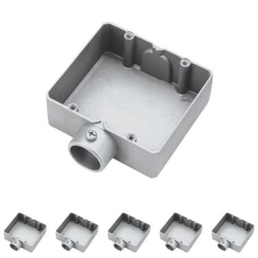 Imagem de 6 Condulete Duplo 1 Polegada Tipo E Sieg Alumínio Sem Rosca