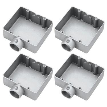 Imagem de 4 Condulete Duplo 1 Polegada Tipo E Sieg Alumínio Sem Rosca