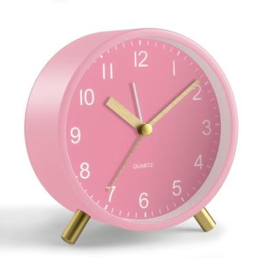 Imagem de Reloj Despertador Analógico JALL Súper Silencioso 10 cm con Luz Noctur