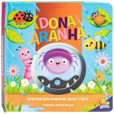 Imagem de Livro - Cantiga Empurre, Puxe e Abra: Dona Aranha, A