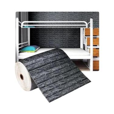 Imagem de Adesivos De Parede DIY Com Padrão De Tijolo 3D 70cmX500cm, À Prova De 