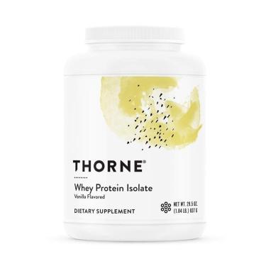 Imagem de Proteína de soro de leite isolada THORNE 29,5 onças (30 porções) de baunilha-Unissex