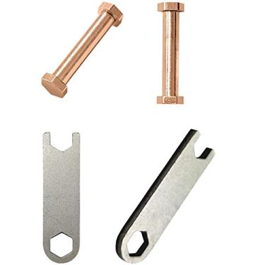 Imagem de EANWireless Compatível com kit de ferramentas de substituição de pulseira Garmin Lily, parafusos e chaves de aço inoxidável para relógio inteligente Garmin Lily, pacote com 4, ouro rosa